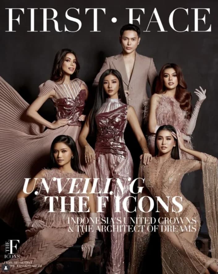 First Face magazine cover featuring agency talents